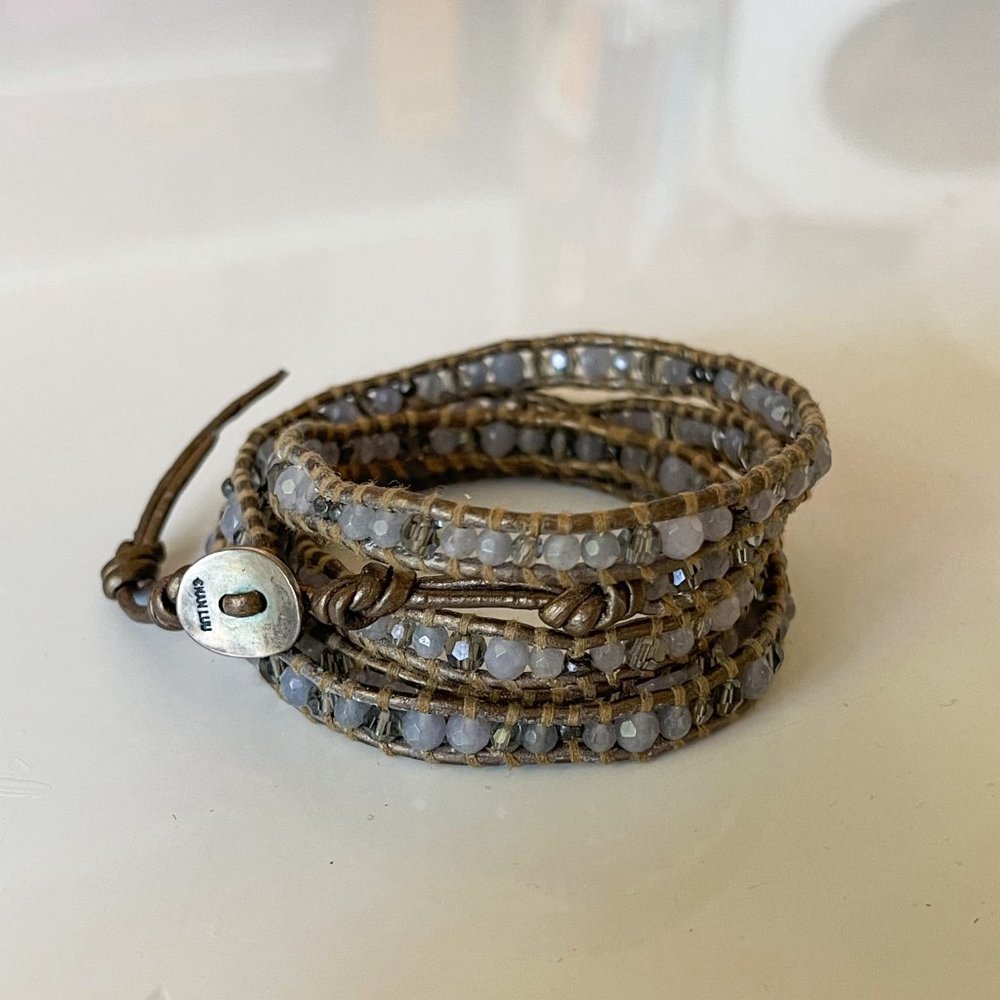 Chan Luu Botswana Agate Mix Wrap Bracelet - Picture 2 of 4